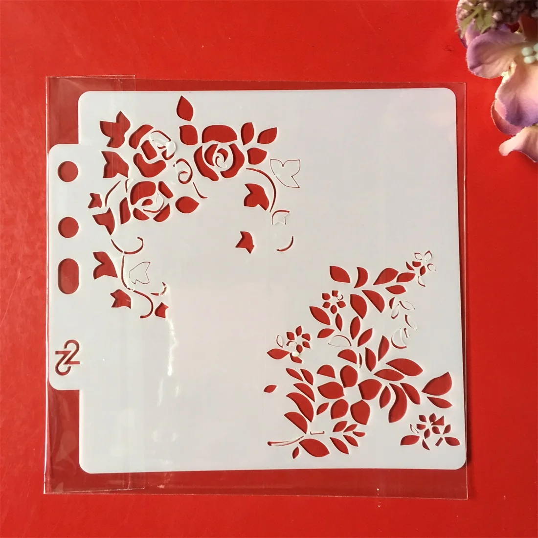 1Pcs 5.1&quot Flower Floral DIY Layering Stencils Wall Painting Scrapbook Coloring Embossing Album Decorative Paper Card Template |