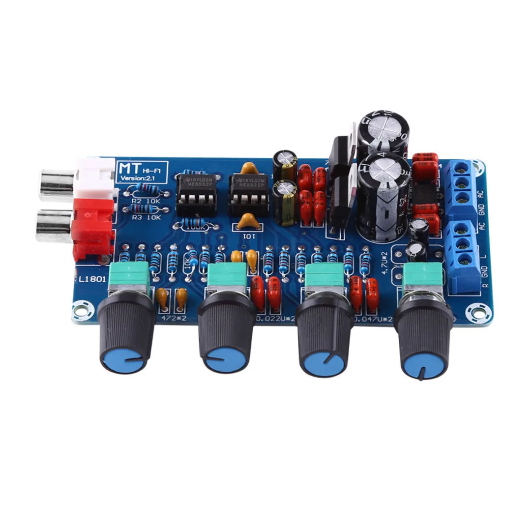NE5532 OP-AMP HIFI Preamplifier Volume Tone EQ Control Board Module DIY Preamplifier Audio Board