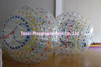 

grass zorb ball moon ball inflatable double ball with belt 2.5X1.8MTS