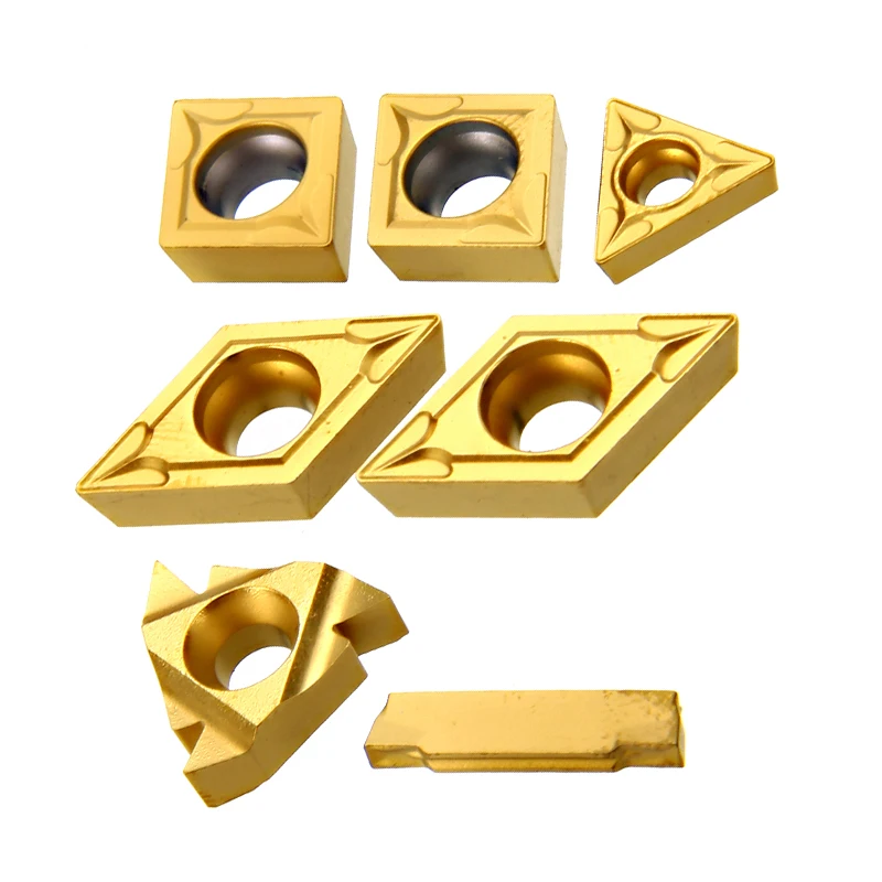 7pcs/set Carbide Inserts CCMT060204,11IR,16ER,MGMN200,DCMT070204 for CNC Lathe Threading Turning Tools