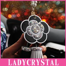Ladycrystal жемчуг алмаз декоративная подвеска для автомобиля Камелия декоративная подвеска для автомобиля Висячие аксессуары для интерьера