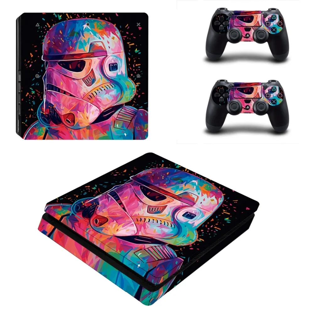 Виниловая наклейка Star Wars Darth Vader для консоли Sony Playstation 4 и 2 контроллеров PS4 Slim