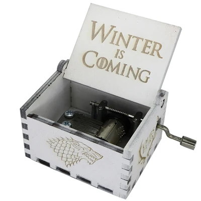 Game of throne Антикварная резная деревянная музыкальная шкатулка ручной работы «Игры престолов» музыкальная шкатулка подарки на день рождения украшение дома - Цвет: Game of throne