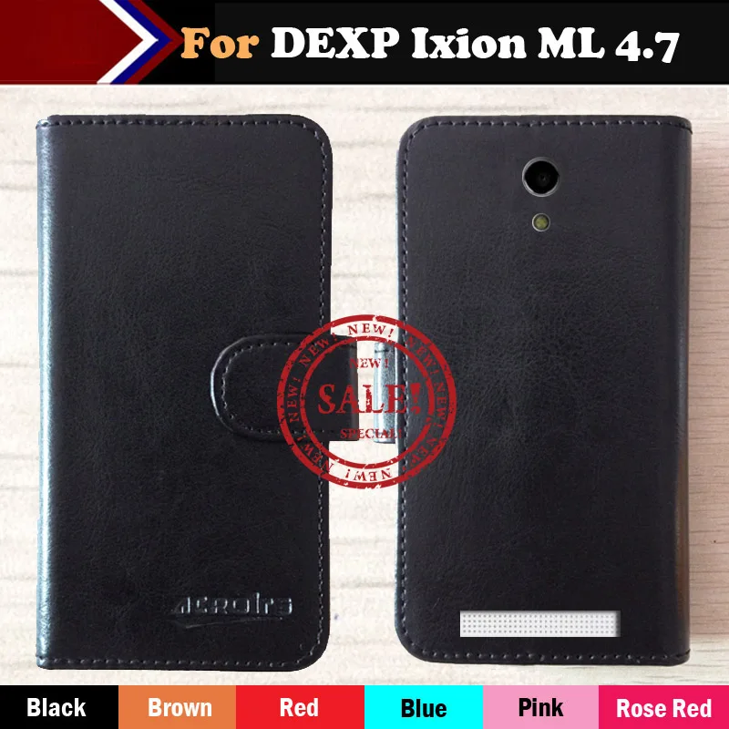 

Factory Price Case For DEXP Ixion ML 4.7" Fashion Dedicated Side Slip Leather Protective Phone Cover Card Slots Wallet Bags