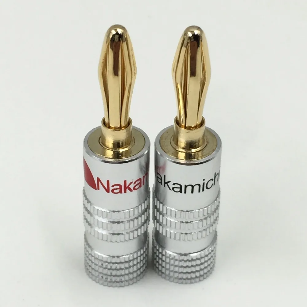 4pcs GD Amp Nakamichi Speaker Banana plug connectors-in