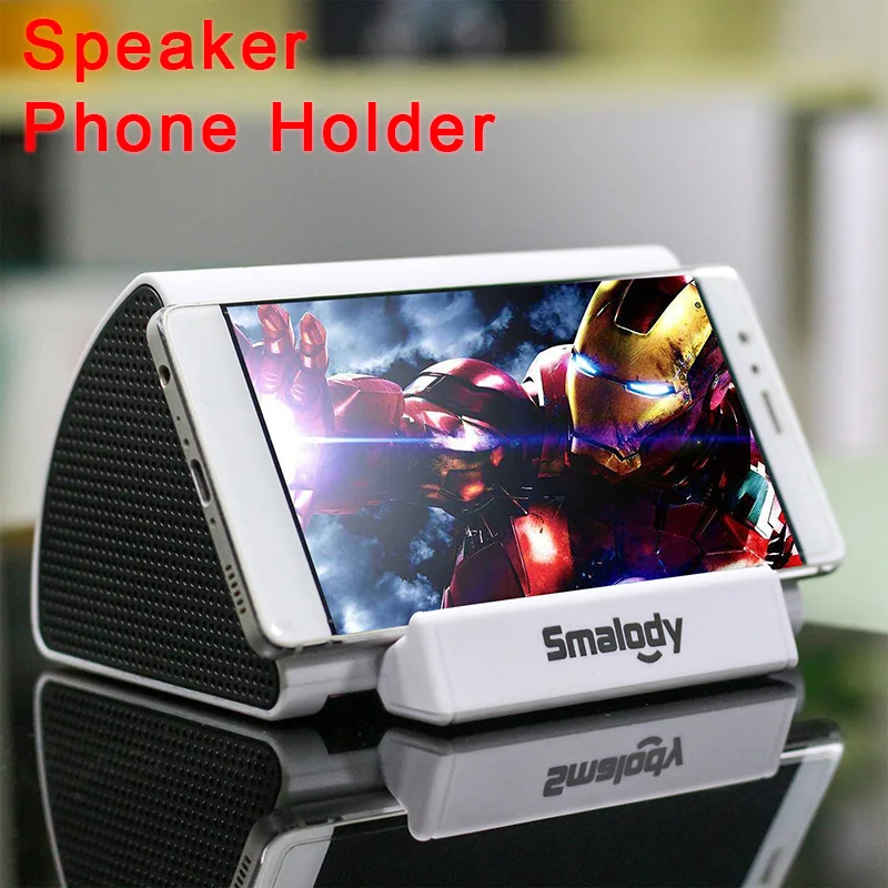  Universal Speaker Mobile Holder For Desktop Phone Stand Desk Induction Phone Holder Support Smartph