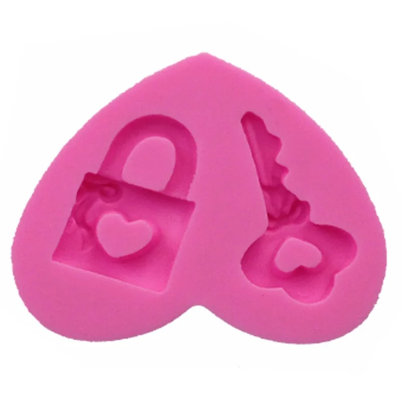 Locks and Keys Silicone Molds Birthday Cakes Lace Molds Kitchen Baking