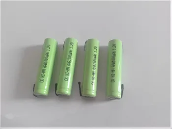 

NEW 4PCS 1.2V AAA rechargeable battery 1000mah 3A 10440 NiMH NiMH battery with pins for Braun electric shaver razor toothbrush