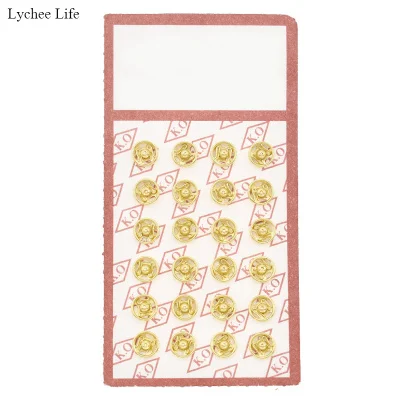 Gold Lychee Life DIY кукольная одежда мини металлическая пряжка невидимая оснастка боты Кукла Одежда Швейные аксессуары ручной работы - Цвет: Gold