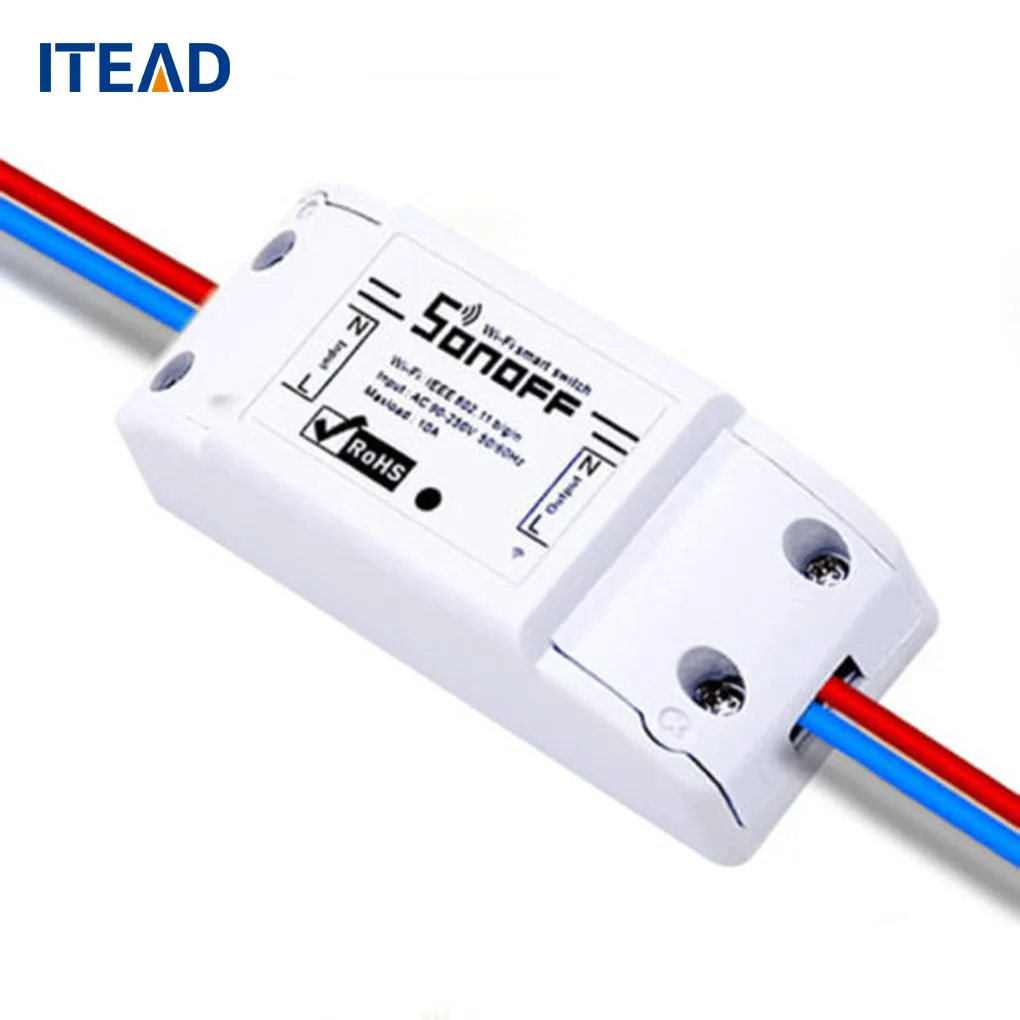 

ITEAD Sonoff Wireless Wifi Smart Switch APP Control Home Automation Module Timer Smart Switch New