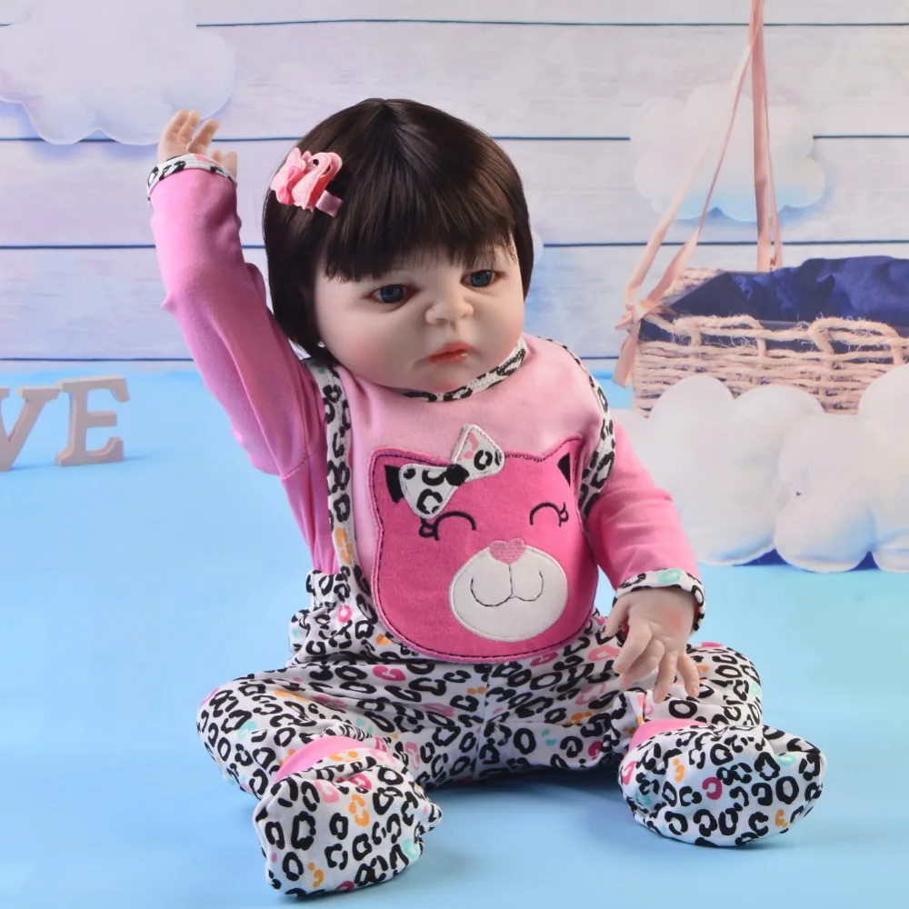 Настоящие куклы для девочек Reborn 23 ''полный мягкий силиконовый Reborn baby Doll игрушки для детей день рождения bebe подарок reborn boneca