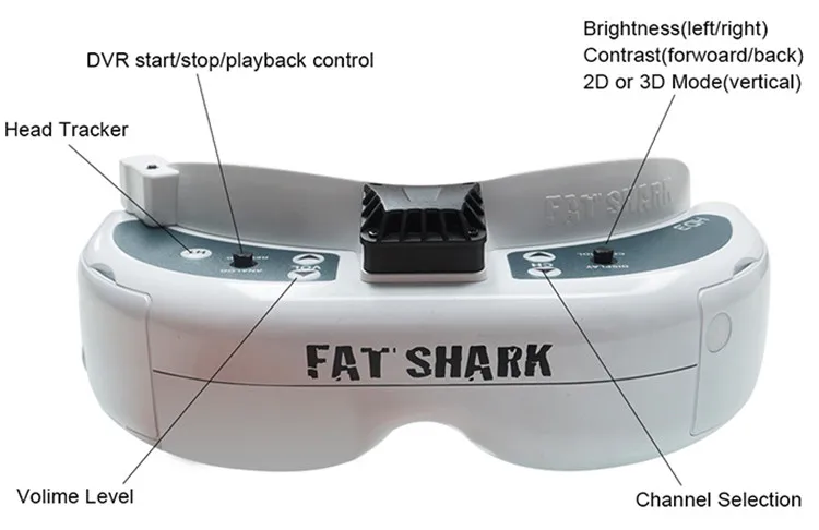 Fatshark FSV1076 Fat Shark Доминатор HD3 HD V3 4:3 FPV очки видео очки гарнитура с HDMI DVR