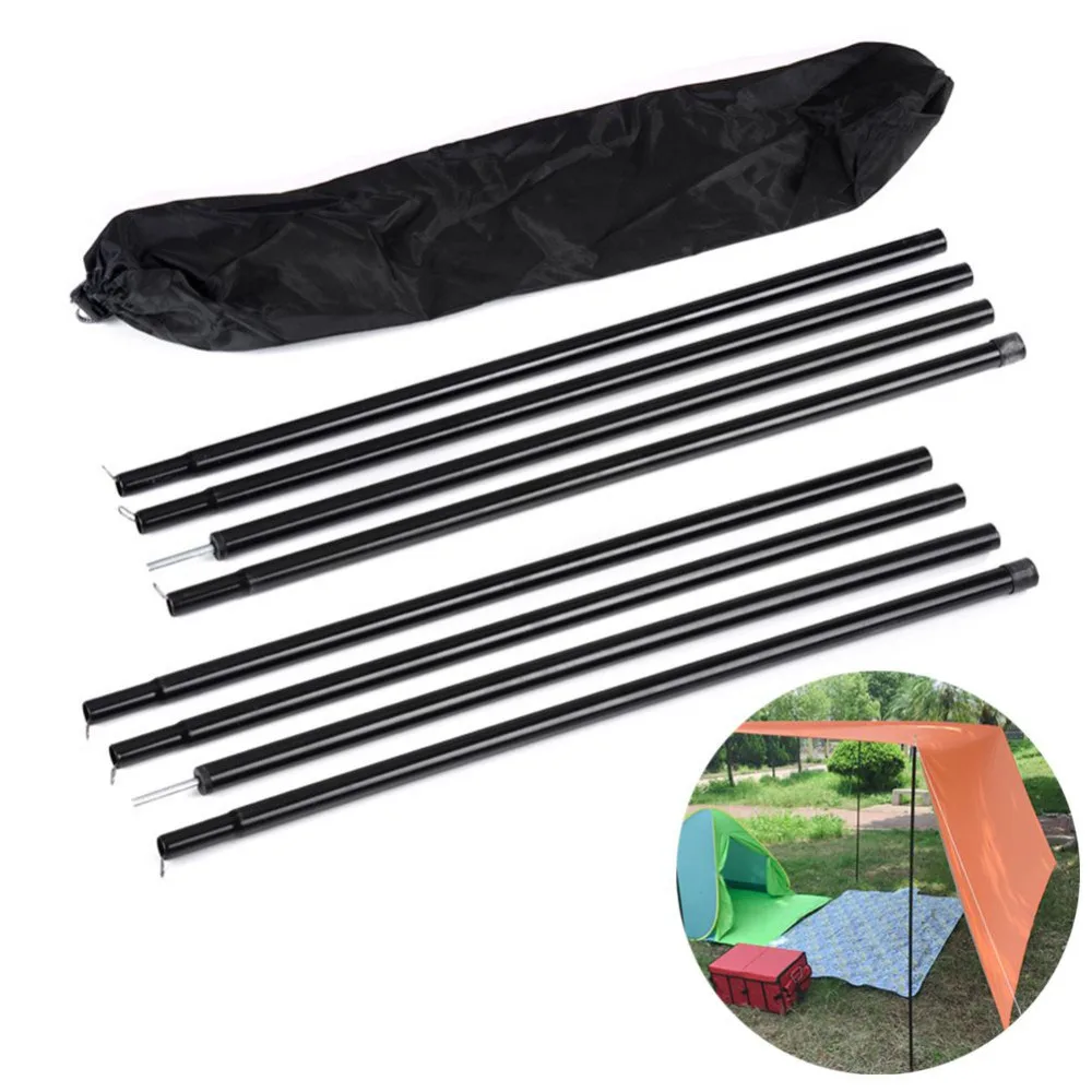 2Pcs Tent Pole Tent Awning Sticks Universal Telescopic Adjustable Steel Tent/Awning Poles