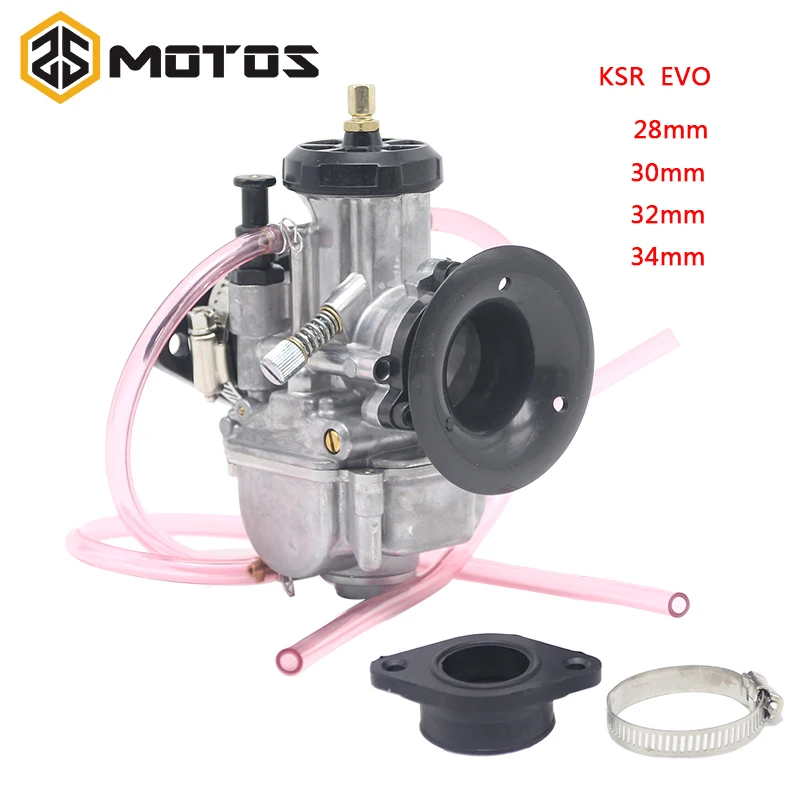 Zs Motos Per Ksr Evo 28 30 32 34Mm Pwk Carburatore Carb Universal Shift Karts 4T Racing Moto Scooter Per Honda Per Yamaha