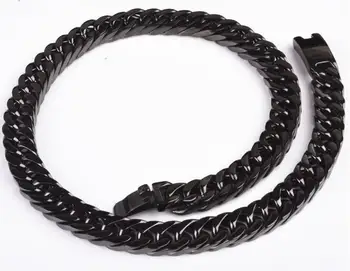 

252g Heavy Huge Excelent Stainless Steel Necklace 15mm Miami Cuban Curb Chain 24'' Men Biker Jewelry