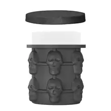 Формователь кубиков Genie Череп Силиконовая форма льда кубиков льда революционная Экономия пространства ведерко со льдом