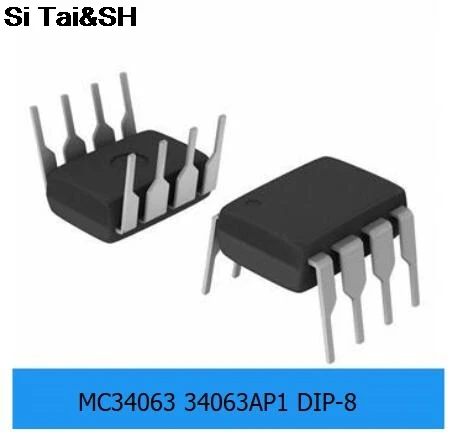 

10PCS/LOT MC34063 34063AP1 MC34063API DIP-8 integrated circuit