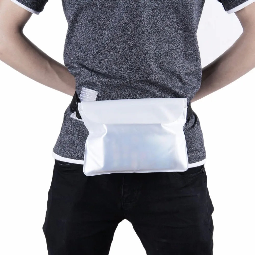 

Universal Seal Type Waterproof Waist Bag Men Women Outdoor Swimming bag Beach Use Mobile Phone PVC Pouch Belt Bag Hot Sale
