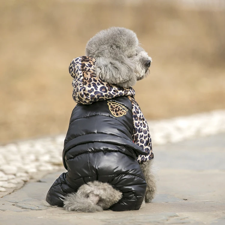 PETASIA Leopard Print Winter Dog Clothes 315