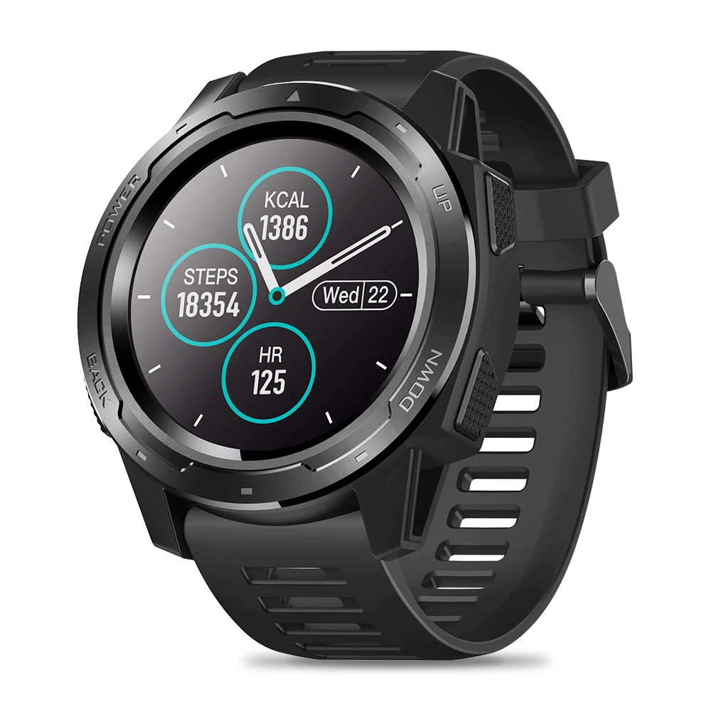 Zeblaze VIBE 5 HR Спортивные Bluetooth Смарт часы монитор сердечного ритма Шагомер Smartwatch цифровые наручные часы для мужчин для IOS Android - Цвет: Черный