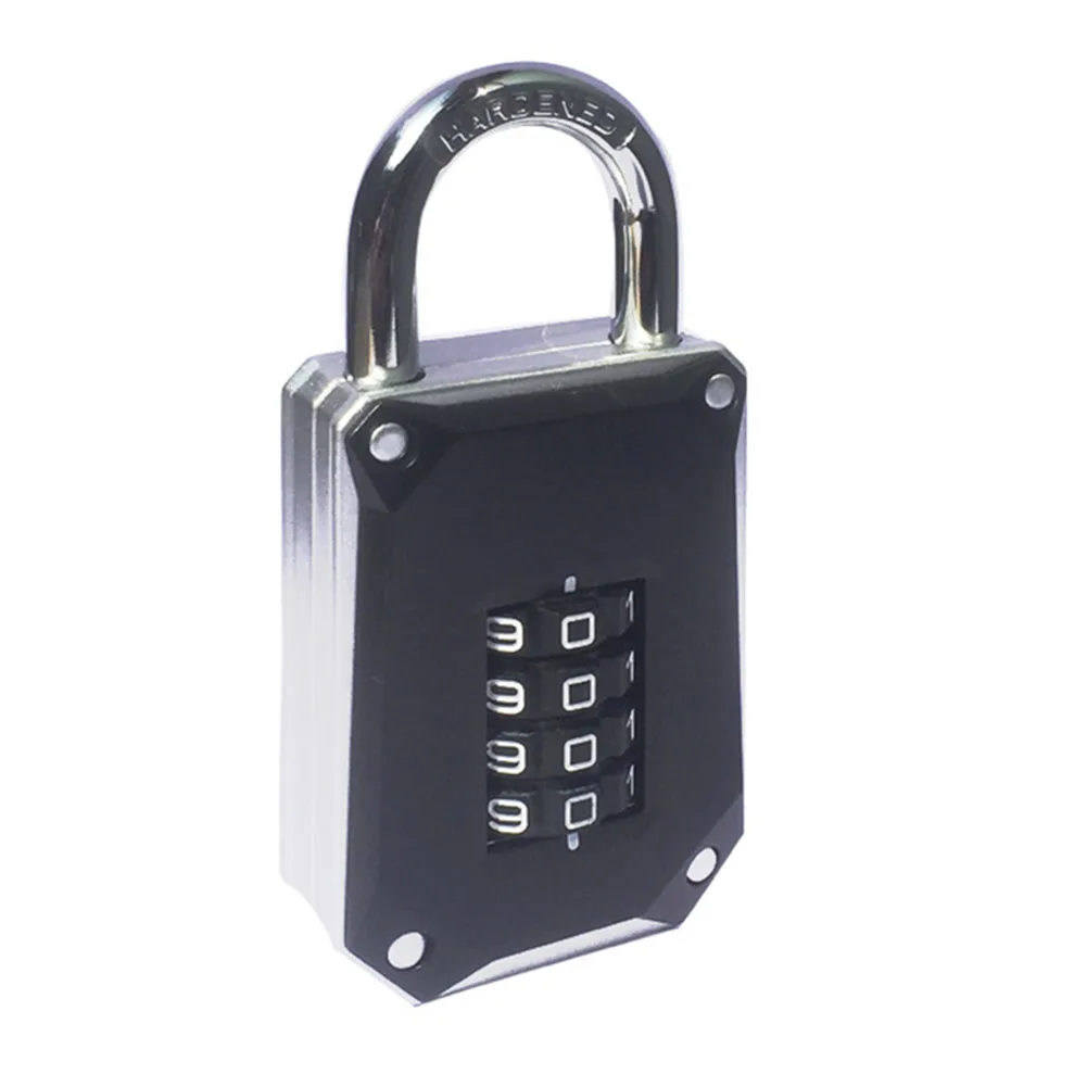 

Outdoor Hardened Resettable 4 Digit Zinc Alloy Padlock Weatherproof Large Warehouse Gym Home Lockers Lock