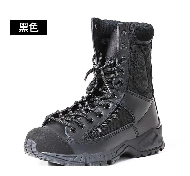  New Sport Army Men Combat Tactical Boots Outdoor Hiking Desert Leather Ankle Boots Military Male Co