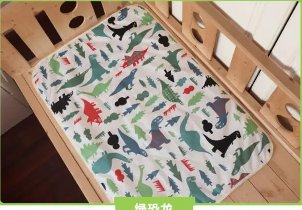 60x90 cm Dinosaur 4 размера Детские водонепроницаемые простыни, пеленальные подушечки для мочи, Мультяшные Многоразовые детские постельные принадлежности, пеленальный матрас, пеленальный коврик - Цвет: 60x90 cm Dinosaur