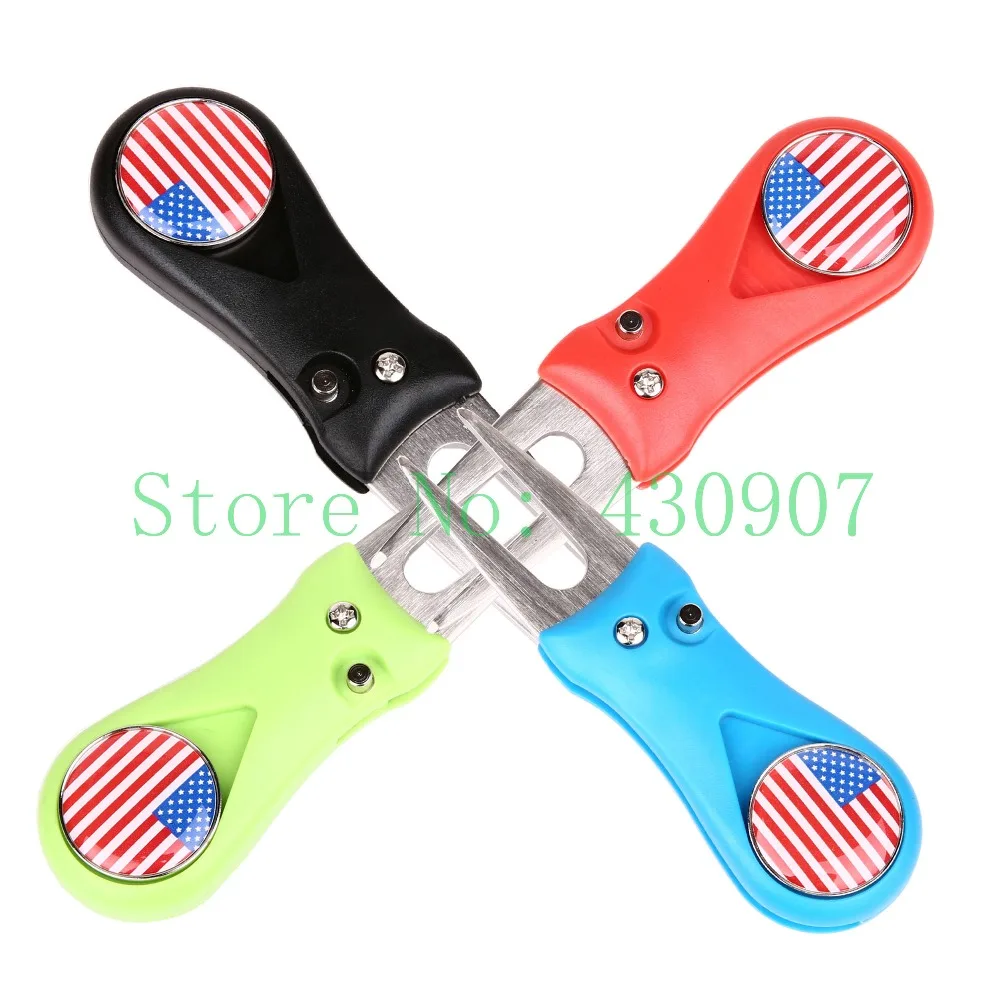 

Free Shipping 1Pc Fold-able Golf Green Divot Repair Tool Pop-up Button