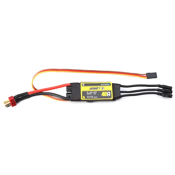 

HTIRC Hornet 2-4S 40A Brushless ESC With 5V/4A BEC For RC Airplane