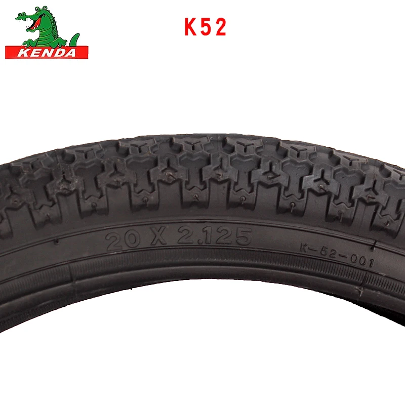 Kenda-Folding Mountain Bike Tire, K52 Cycling Parts, 20 ", 24", 26 ", 20x2.125, 24x1.75, Bicycle Tire