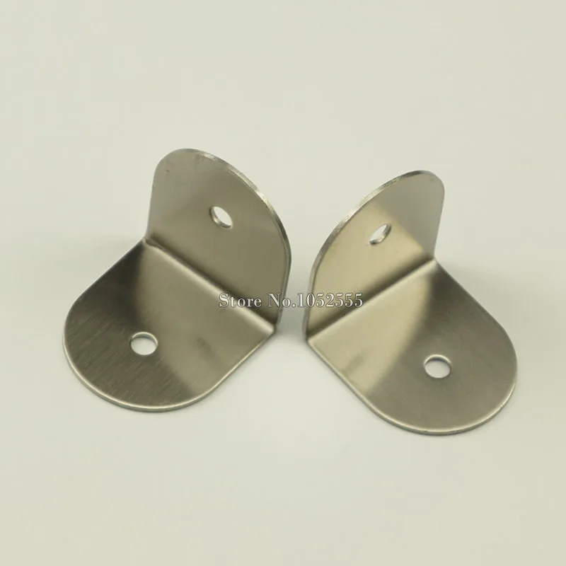20PCS 40*37mm Stainless Steel L Shape Furniture Corner Brackets Metal
