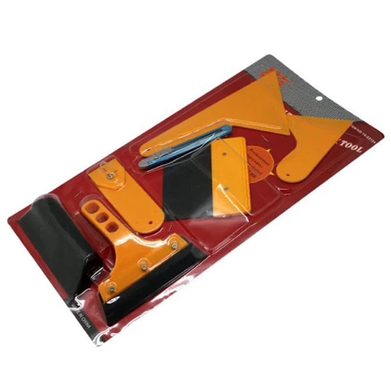 

7pcs/set Car Vinyl Wrap Film Squeegee Scraper Tools Vehicle Sticker Installation Kit Cutter Knife Car Styling Auto Accessories