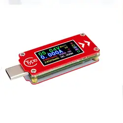 Новый RD TC64 тип-c цвет ЖК-дисплей USB Вольтметр Амперметр Напряжение измеритель тока мультиметр батарея PD зарядки запасные аккумуляторы