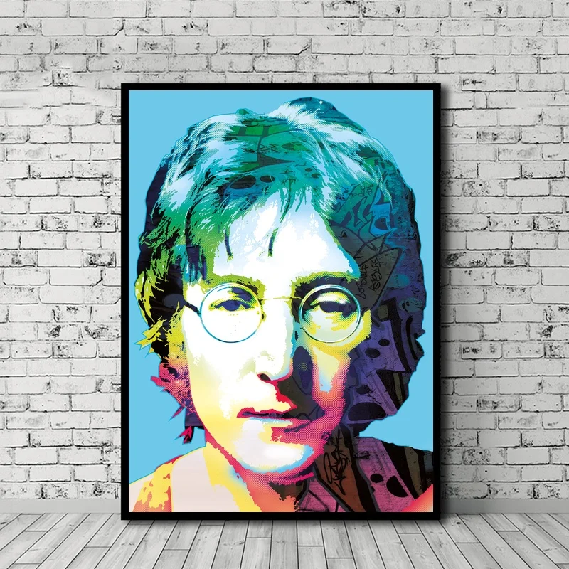 

John Lennon Watercolor Art Poster Canvas Painting Print Wall Art Home Decor No Frame Dropshipping