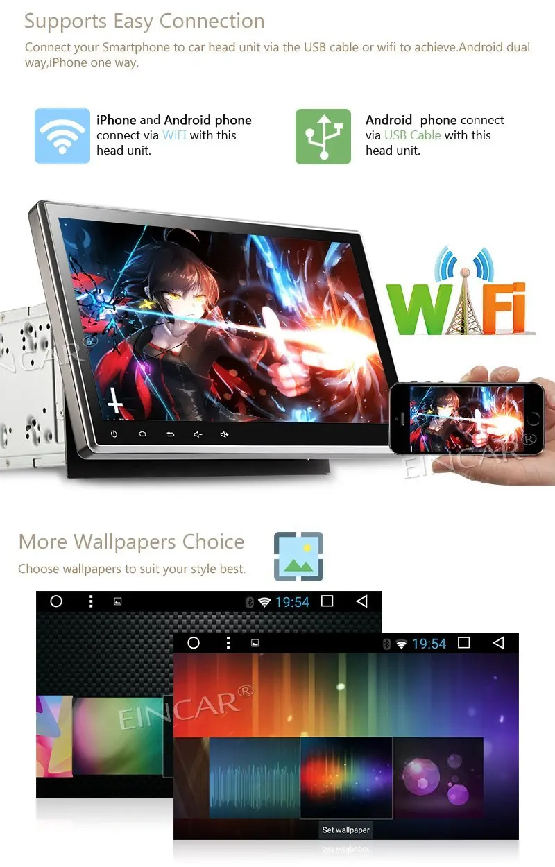 Clearance Android 7.1 10.1" Car DVD Player in Dash GPS Navigation Radio Stereo Bluetooth Head Unit support WIFI USB/SD FM AM Radio+Camera 3