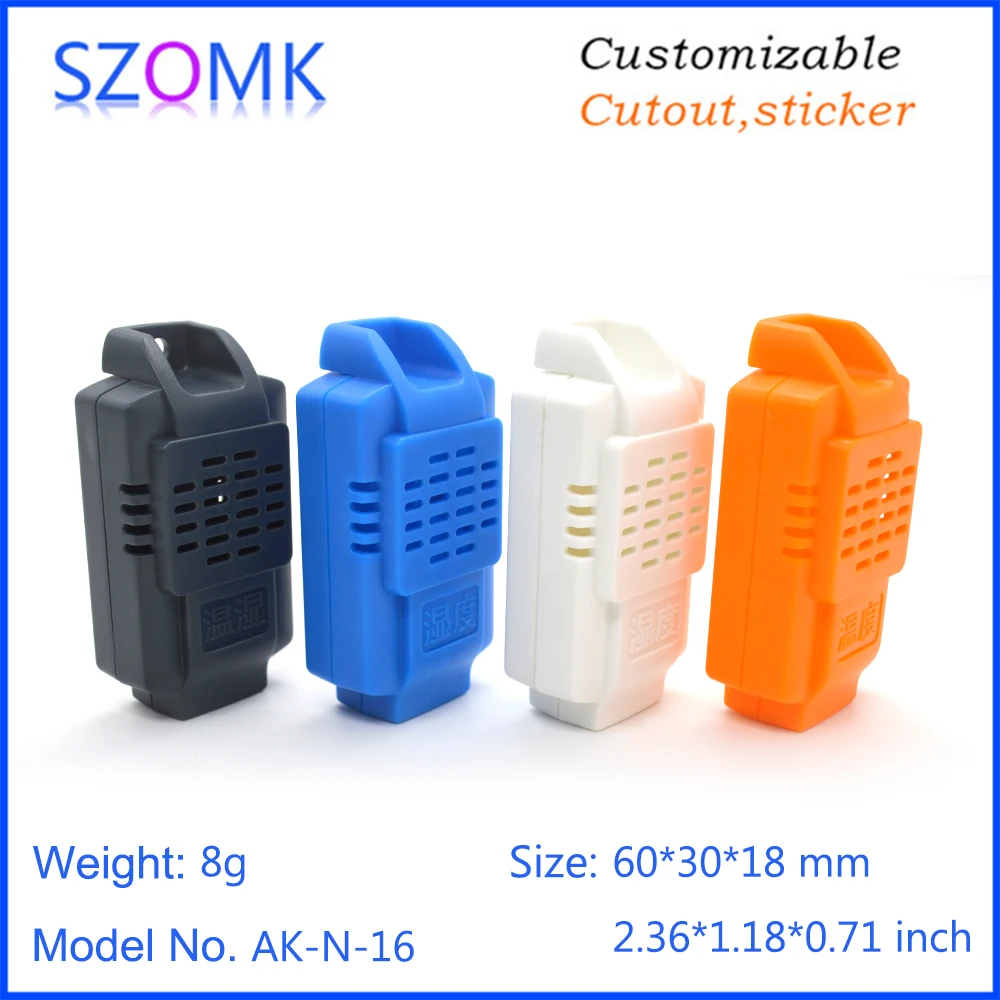 szomk plastic electronics control box pcb enclosure junction housing abs electrical project box humidity sensor enclosure (13)