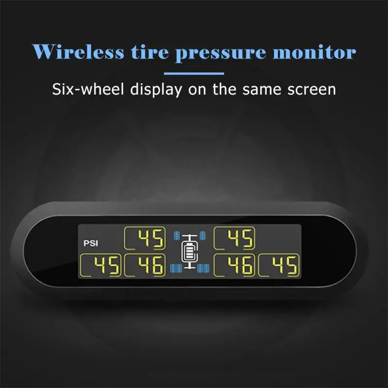 ABS IP67 водонепроницаемый с 6 датчиками Careud T650 Солнечная TPMS беспроводная система контроля давления в шинах автоматическая система alarm120* 45*34 мм