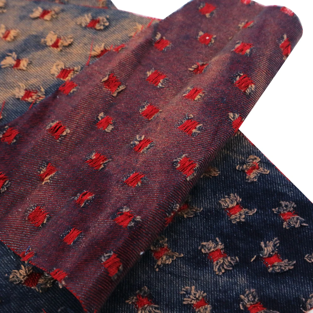 

david angie 20*34cm denim Fabric Synthetic Leather DIY Garment knotbow Bags Decoration Crafts,1Yc3964