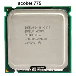 INTEL xeon X5272 Процессор LGA 775 3,4 ГГц/LGA771/6 МБ L2/Dual-Core/F Процессор работать на 775 материнская плата