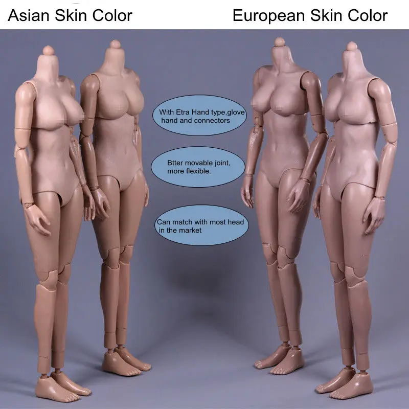 1:6 Масштаб фигура сексуальная женская супер гибкая бесшовная тело средняя грудь загар/бледная кукла игрушки без головы для рН фигурки