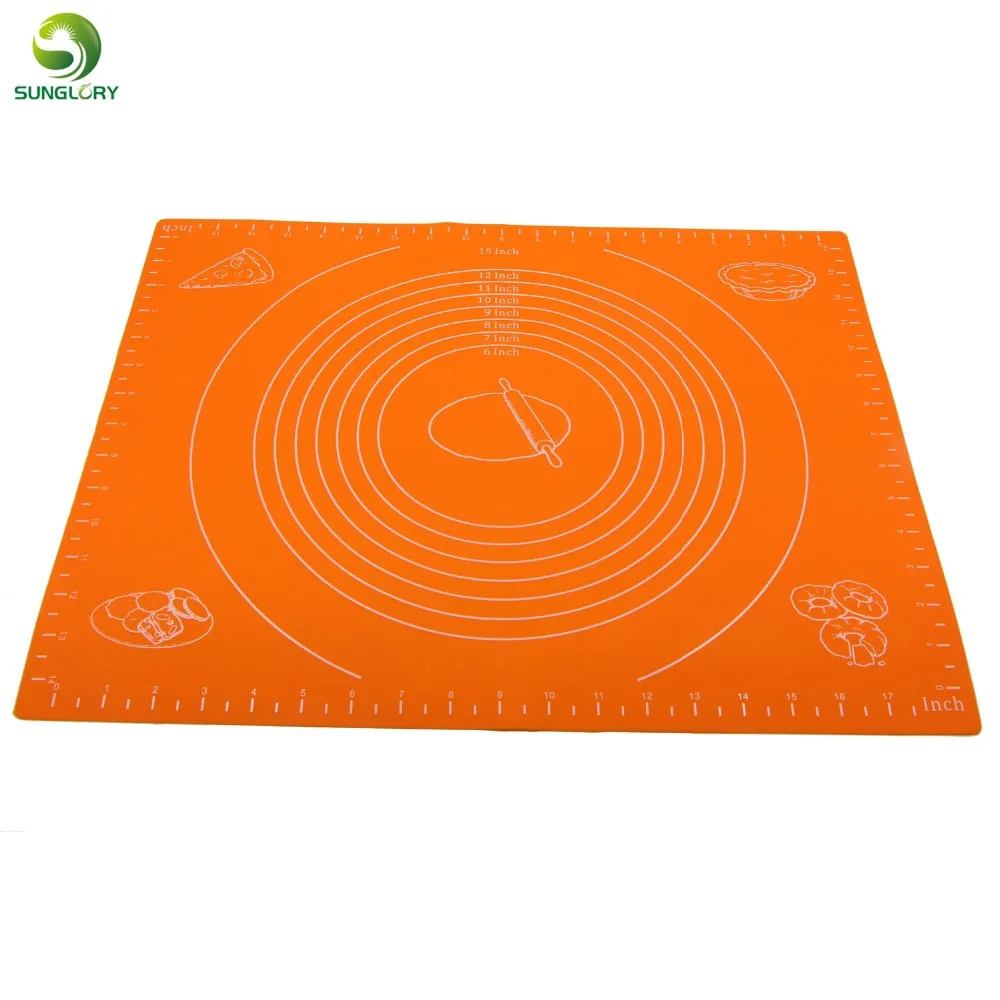 50x40CM Silicone Rolling Cut Mat Liners Pizza Dough Maker Pastry