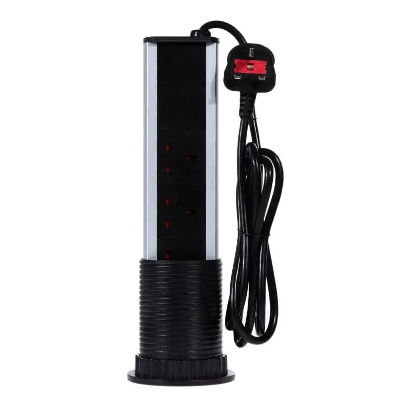  220V 16A enchufes eléctricos 2 toma de corriente USB 3500 W cocina escritorio enchufe para encimera