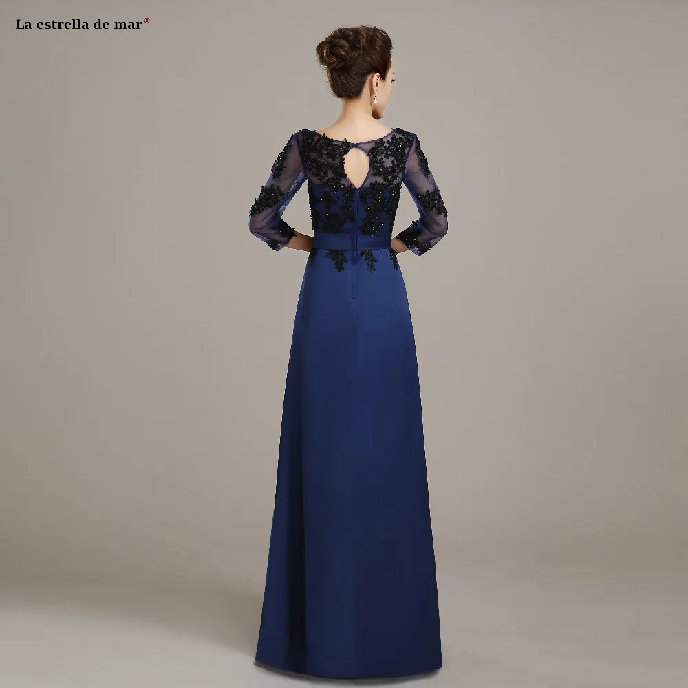 Халат demoiselle d'honneur2019 Новый из кружева, с вырезом на шее короткий рукав три четверти рукав а линия розовый красный темно-синий голубое платье
