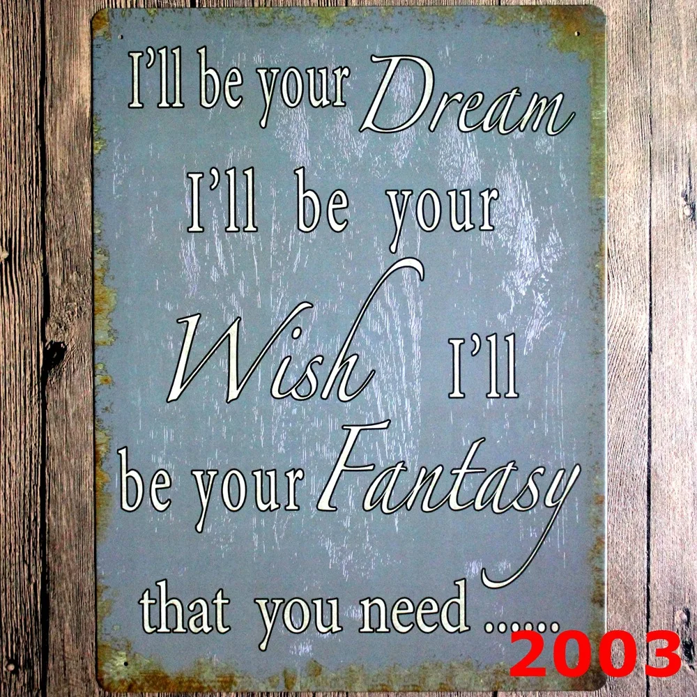 English Poem Printing Tin Signs PUB Wall art Tin Painting Poster Bar