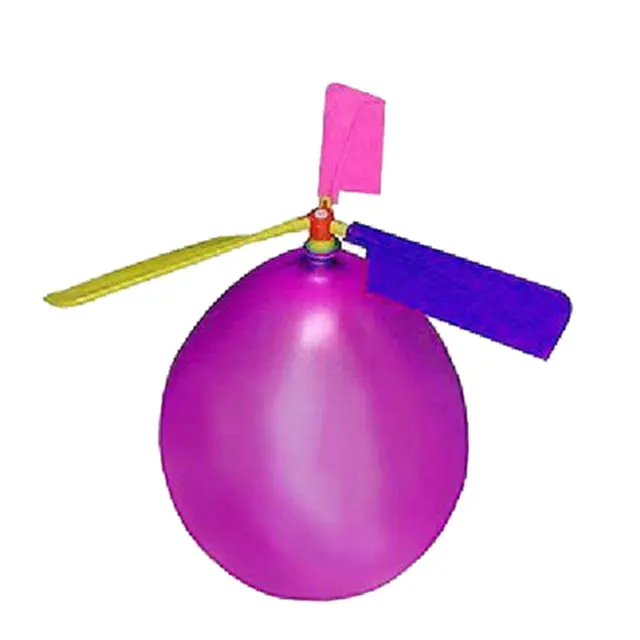 10Pcs Set Balloons Helicopter Flying With Whistle Children Outdoor Playing Creative Funny Toy Balloon Propeller Kid Toys NSV775 2