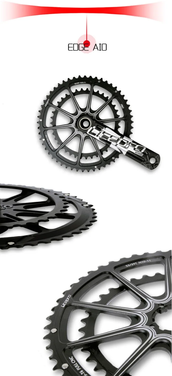 Litepro складной велосипед край AIO Chainwheel полые интеграции двойная цепь 53-39 T 50-34 T 52-36 T 170 мм 172,5 мм