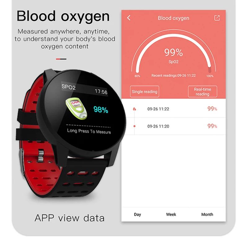 BANGWEI Smart Watch Men Women Heart rate blood pressure monitor Sport smartwatch waterproof Color Digital watch For Android IOS