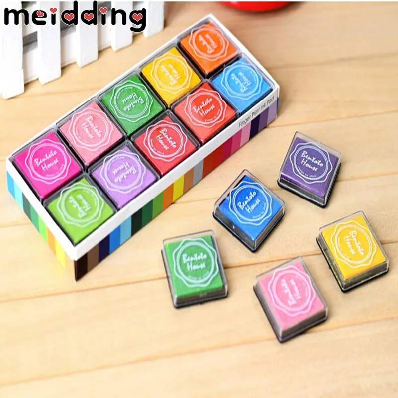 Diy Stamp Pad 2pc Gradient Color Ink Pad DIY Oil Stamp Ink pad