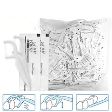 500 шт./упак. чистящее средство для зубов стоматологические держатель зубной нити зубная нить зубочистки Уход за полостью рта меч Стоматологическая палочки зубная нить стержней