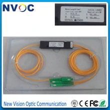 1310/1550nm двойное окно 60/40 соотношение SC/APC ABS коробка тип 1x2 FBT муфта 1*2 FBT Волоконно-оптический сплиттер, 90*20*10, 2,0 мм, 1 м